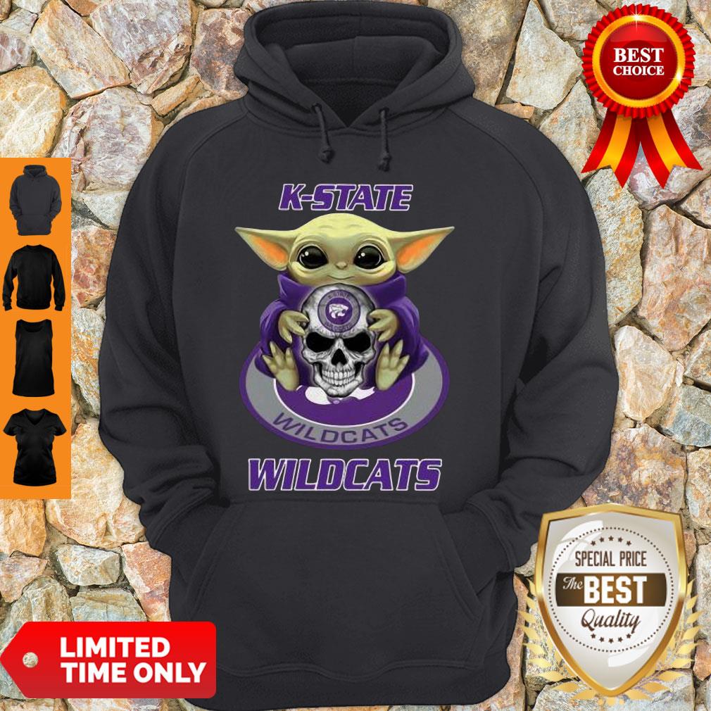 Pretty Baby Yoda Hug Skull K-State Wildcats Hoodie Pretty Baby Yoda Hug Skull K-State Wildcats Hoodie