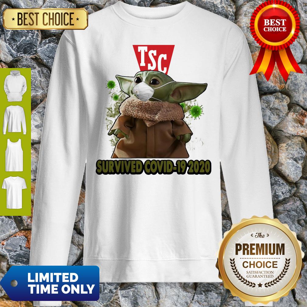 Baby Yoda Mask TSC Survived COVID-19 2020 Sweatshirt Baby Yoda Mask TSC Survived COVID-19 2020 Sweatshirt