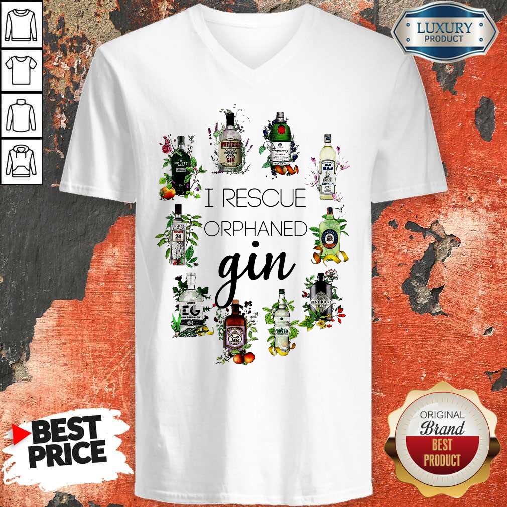 Hot I Rescue Orphaned Gin V-neck Hot I Rescue Orphaned Gin V-neck