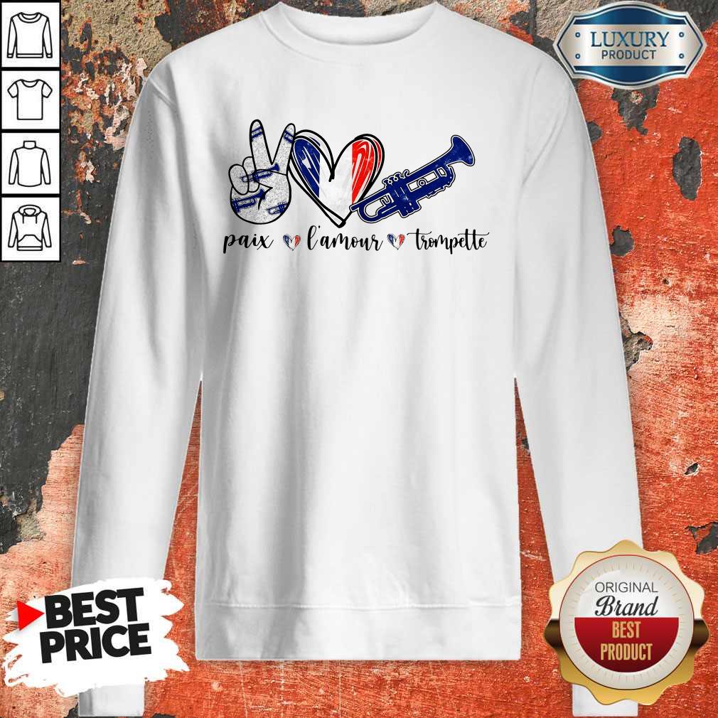Premium Paix L’amour Trompette Sweatshirt Premium Paix L’amour Trompette Sweatshirt