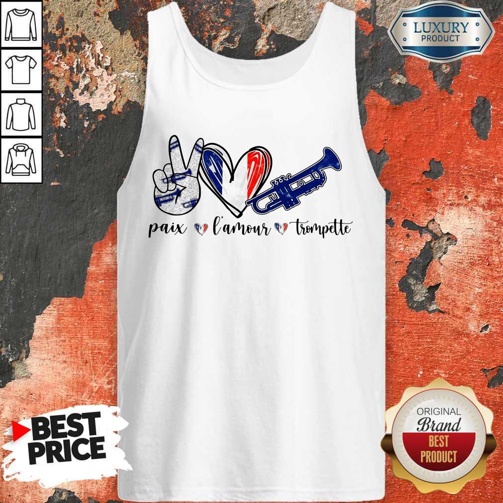 Premium Paix L’amour Trompette Tank Top Premium Paix L’amour Trompette Tank Top