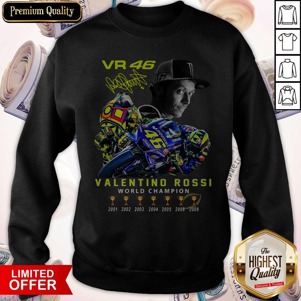 Premium VR46 Valentino Rossi Signature Sweatshirt Premium VR46 Valentino Rossi Signature Sweatshirt