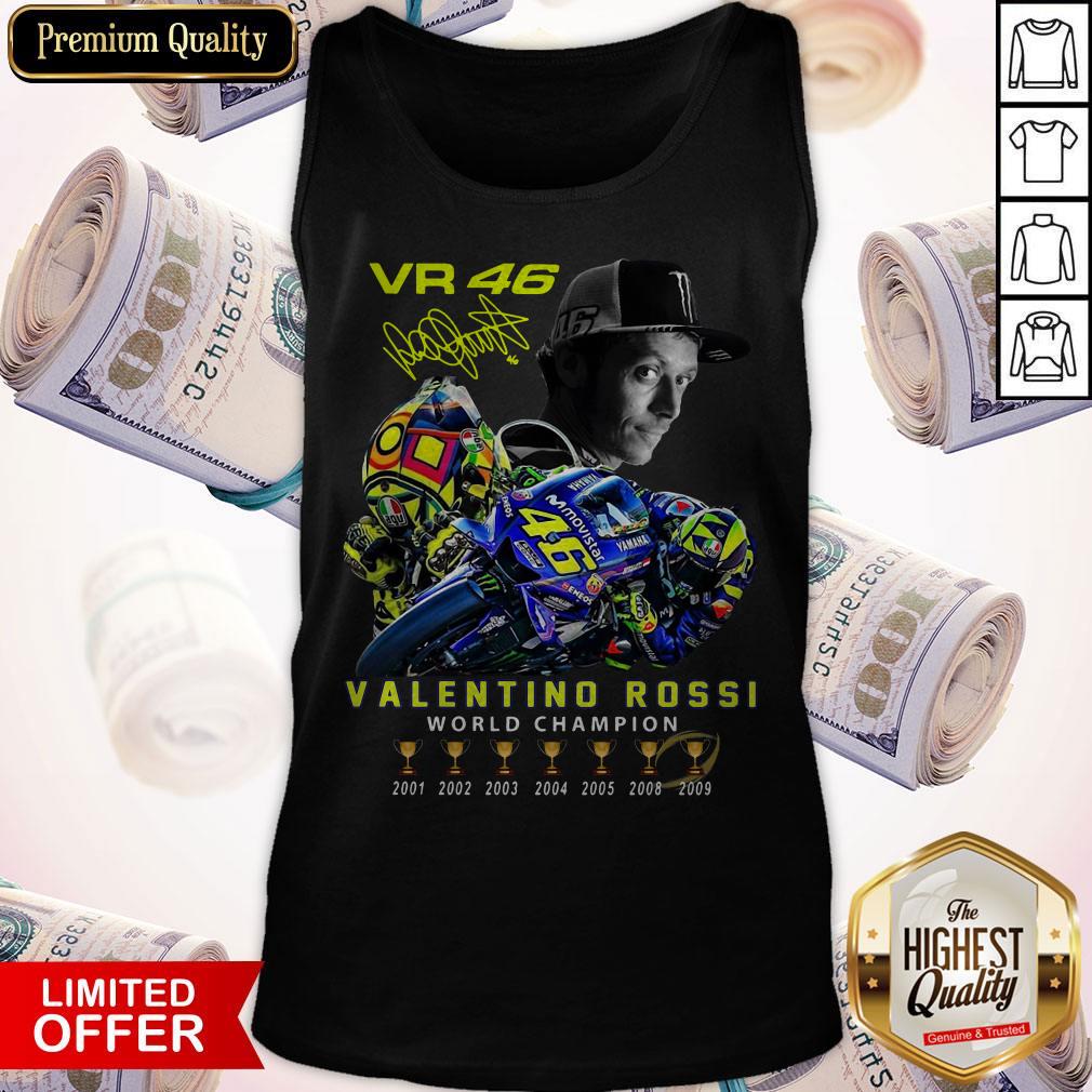 Premium VR46 Valentino Rossi Signature Tank Top Premium VR46 Valentino Rossi Signature Tank Top