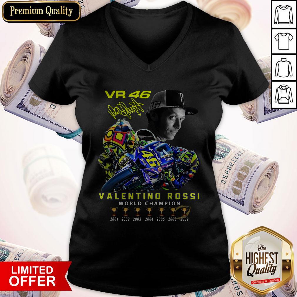 Premium VR46 Valentino Rossi Signature V-neck Premium VR46 Valentino Rossi Signature V-neck