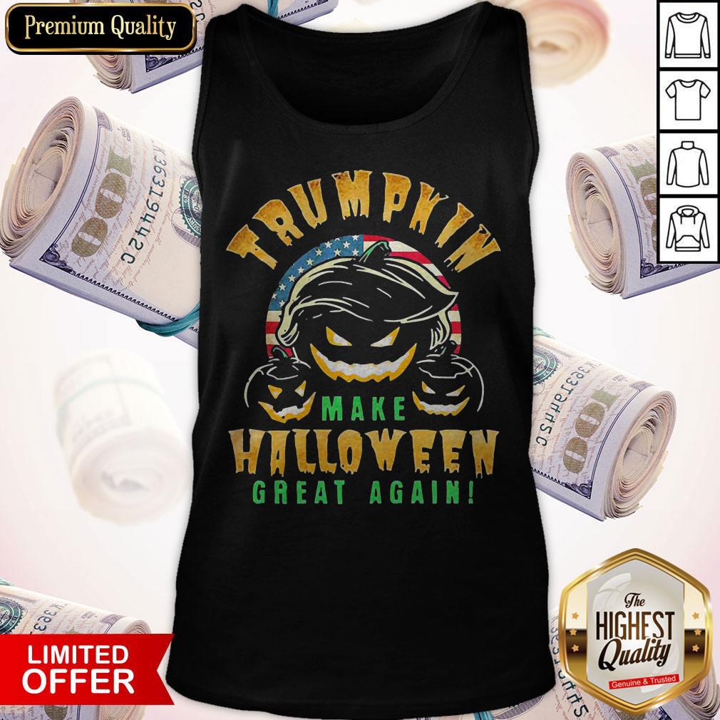 Trumpkin Make Halloween Great Again American Flag Tank Top Trumpkin Make Halloween Great Again American Flag Tank Top