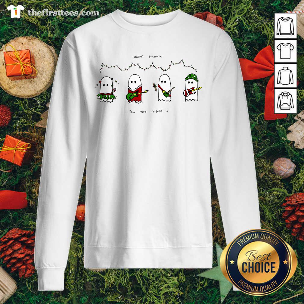 Holiday Ghosties Sweatshirt - Design by Thefirsttees.com Holiday Ghosties Sweatshirt - Design by Thefirsttees.com