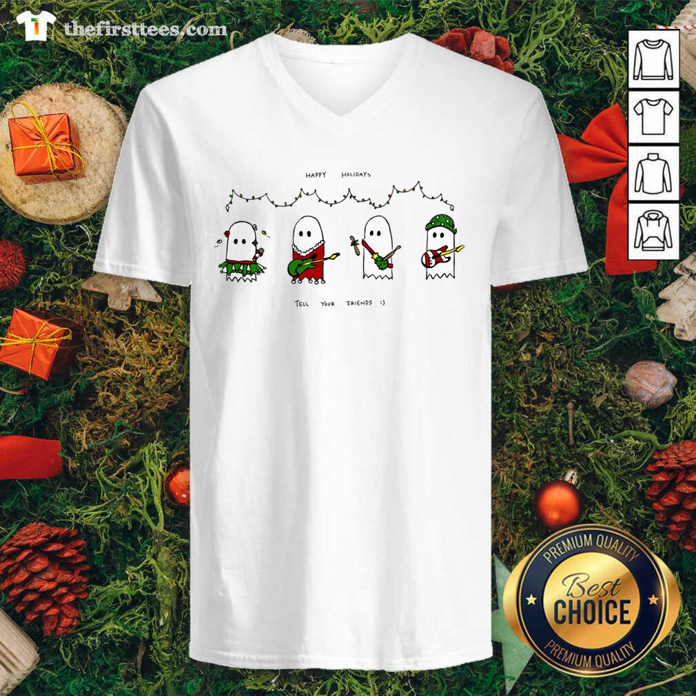 Holiday Ghosties V-neck - Design by Thefirsttees.com Holiday Ghosties V-neck - Design by Thefirsttees.com