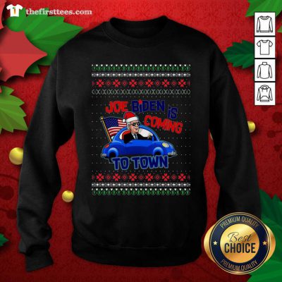 Joe Biden Is Coming To Town Ugly Christmas Sweatshirt - Design by Thefristtees.com Joe Biden Is Coming To Town Ugly Christmas Sweatshirt - Design by Thefristtees.com