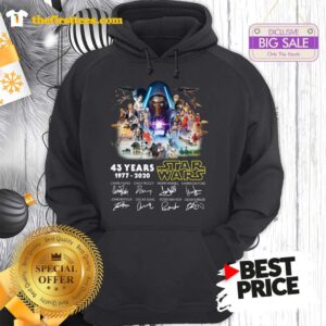 Official Kylo Ren 43 Years Of Star Wars Signature Hoodie- Design by Thefristtees.com