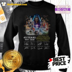 Official Kylo Ren 43 Years Of Star Wars Signature Sweatshirt- Design by Thefristtees.com