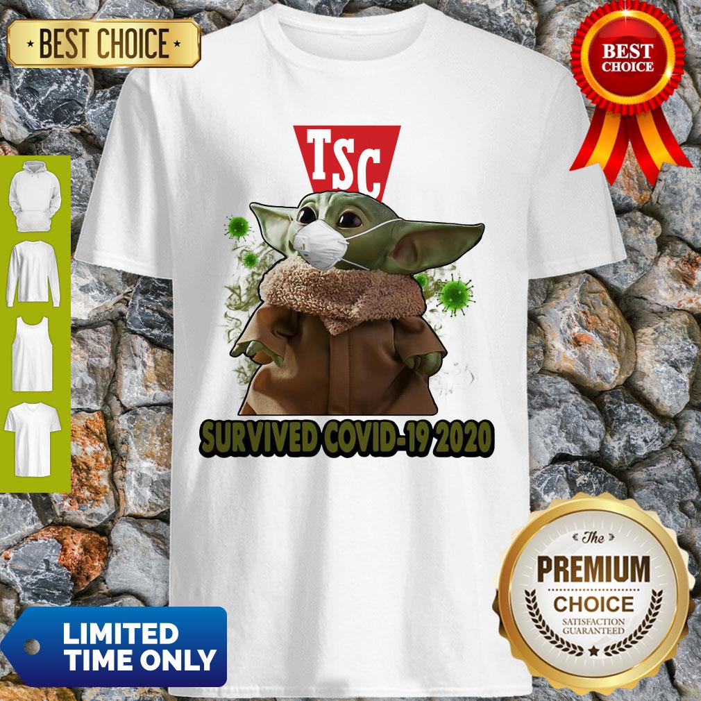 Baby Yoda Mask TSC Survived COVID-19 2020 Shirt