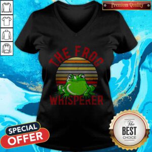 Cute The Frog Whisperer V-neck
