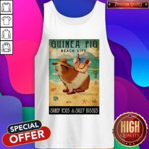 Nice Guinea Pig Beach Life Sandy Toes And Salty Kisses Tank Top