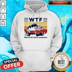 Premium WTF Walleye Taste Fantastic Vintage Hoodie