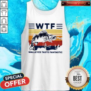 Premium WTF Walleye Taste Fantastic Vintage Tank Top