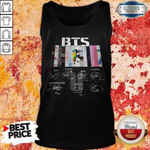 Pretty BTS Graphic Signatures Tank Top