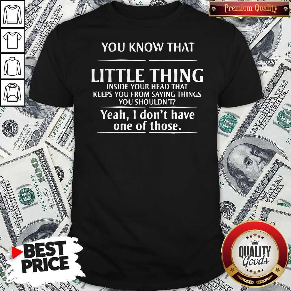 Pretty You Know That Little Things Inside Your Head Shirt