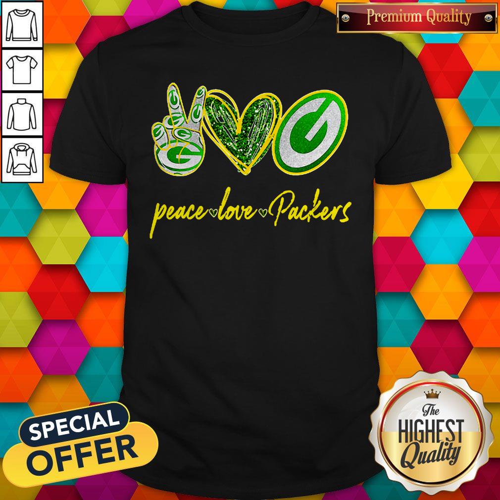 Awesome Peace Love Packers Shirt