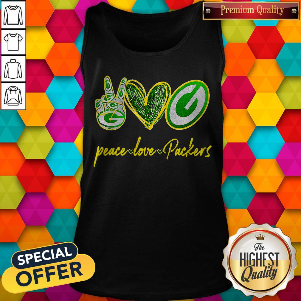 Awesome Peace Love Packers Shirt - Image 2