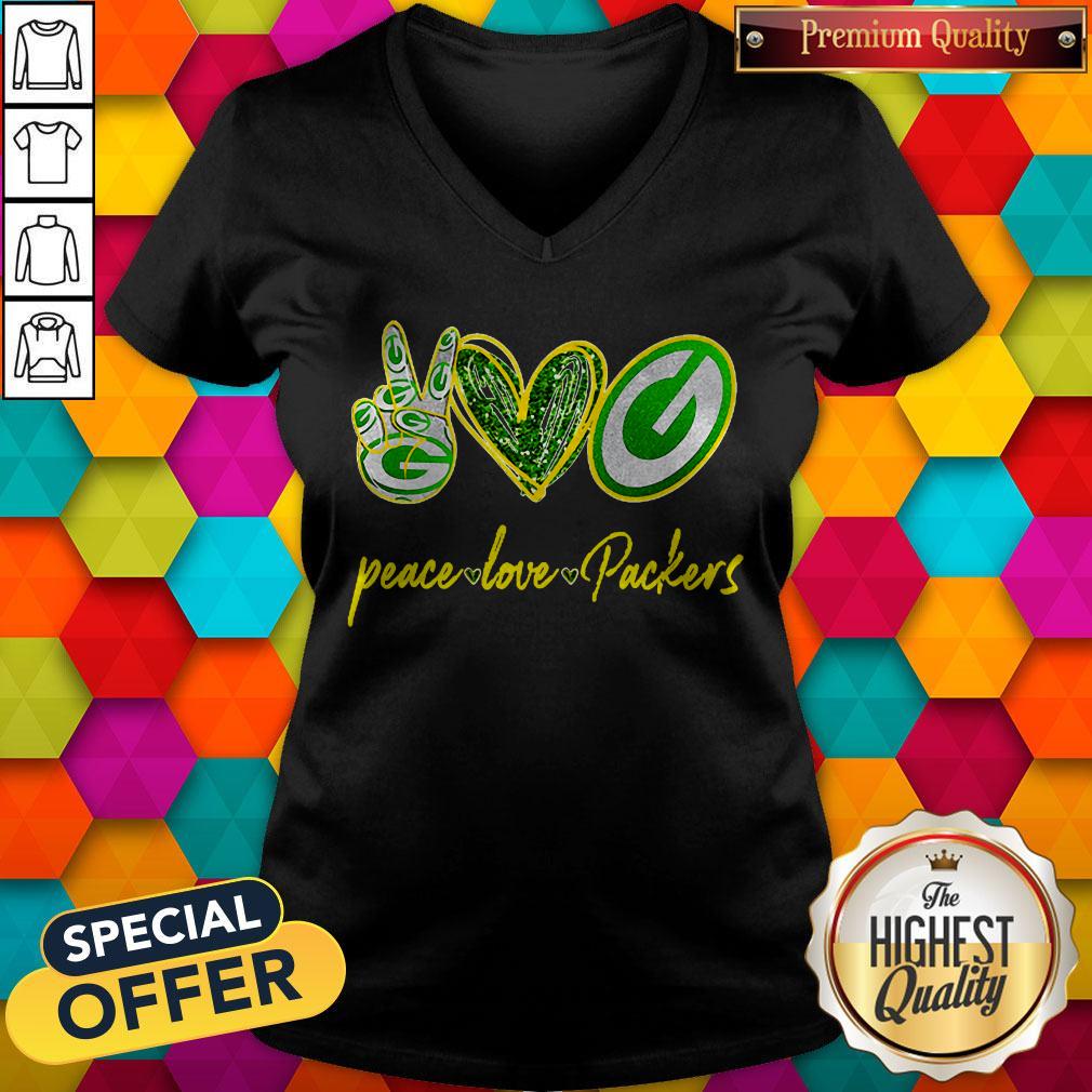 Awesome Peace Love Packers Shirt - Image 5