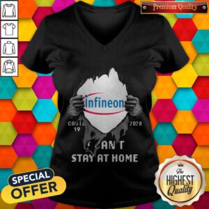 Blood Inside Me Infineon Technologies COVID-19 2020 I Can’t Stay At Home V-neck