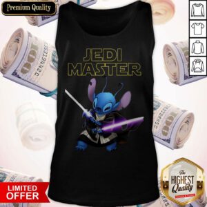 Cute Stitch Jedi Master Tank Top