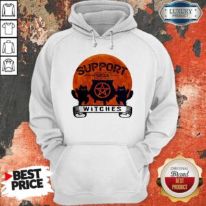Halloween Support Your Local Witches Blood Moon Hoodie