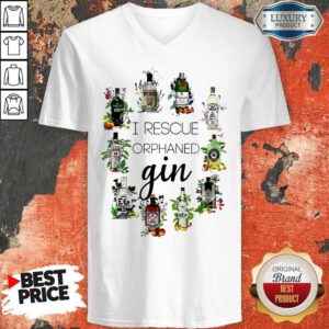 Hot I Rescue Orphaned Gin V-neck