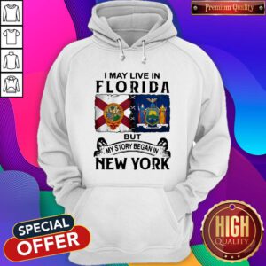 I May Live In Florida But My Story Began In New York Hoodie