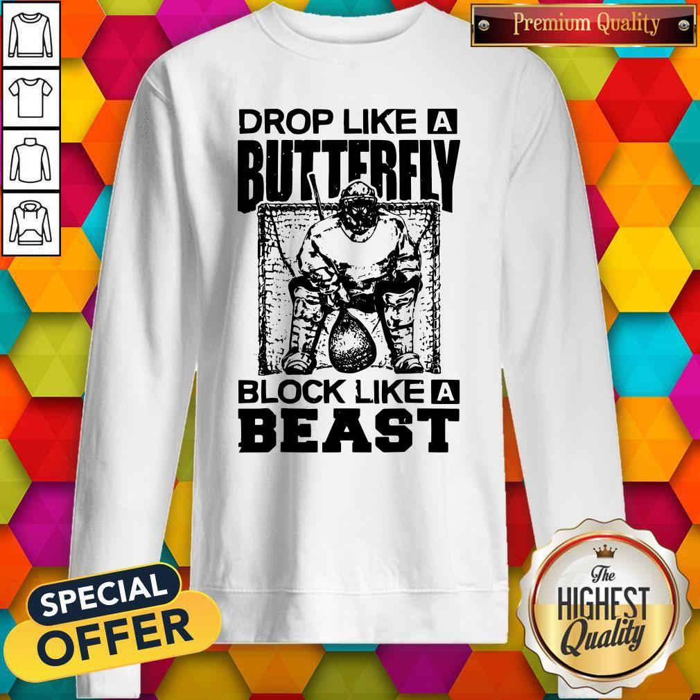 Pretty Drop Like A Butterfly Block Like A Beast Shirt - Image 5