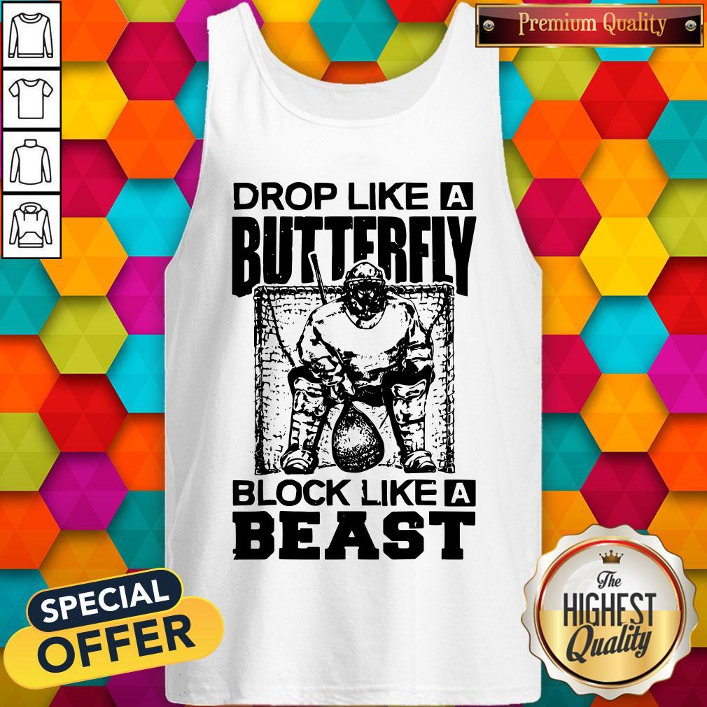 Pretty Drop Like A Butterfly Block Like A Beast Shirt - Image 2