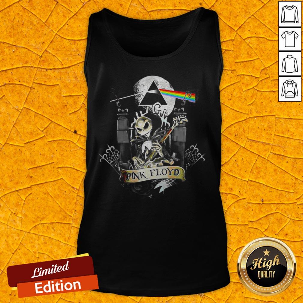 Jack Skellington Pink Floyd Band Halloween Shirt - Image 2