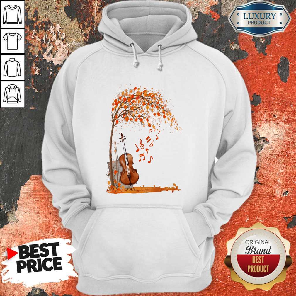 Official Fall Autumn Maple Leaf Violin Shirt - Image 4