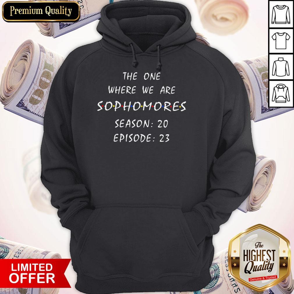 Official The One Where We Are Sophomores Season 20 Episode 23 Shirt - Image 4