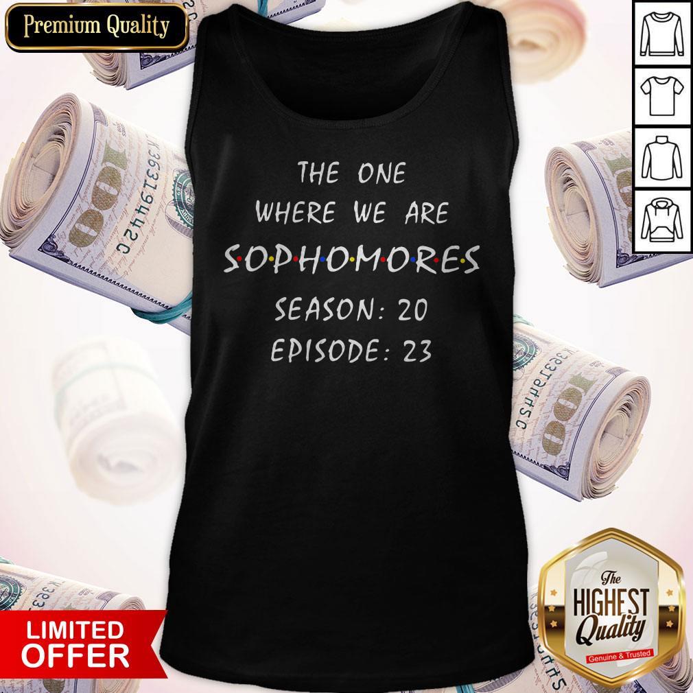 Official The One Where We Are Sophomores Season 20 Episode 23 Shirt - Image 2