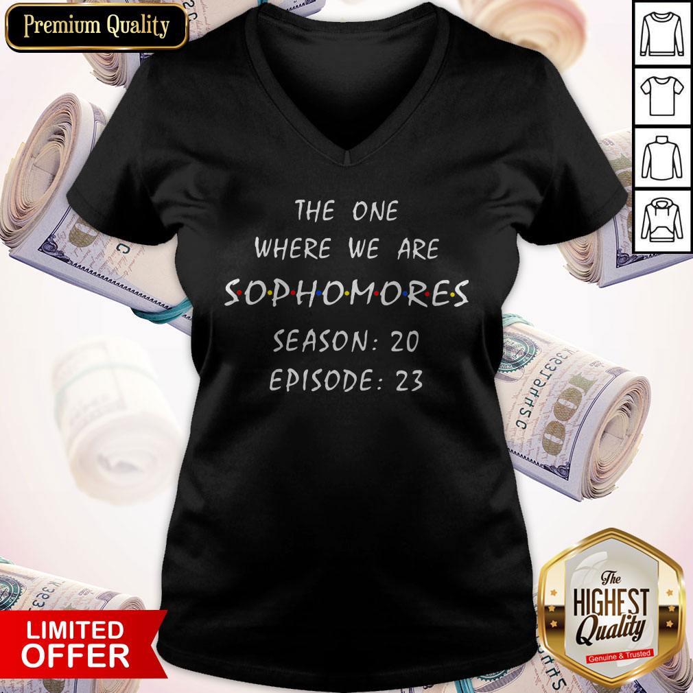 Official The One Where We Are Sophomores Season 20 Episode 23 Shirt - Image 3