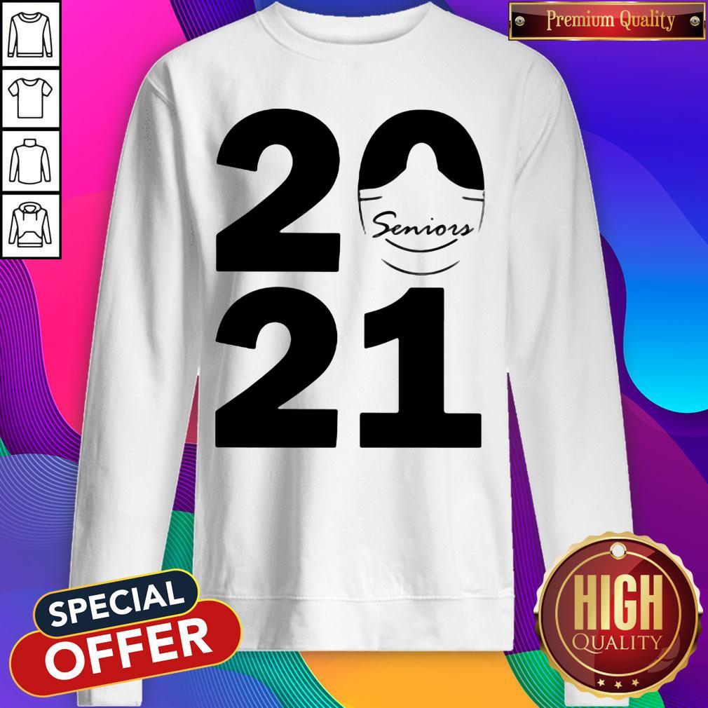 Premium 2021 Seniors Mask Shirt - Image 5