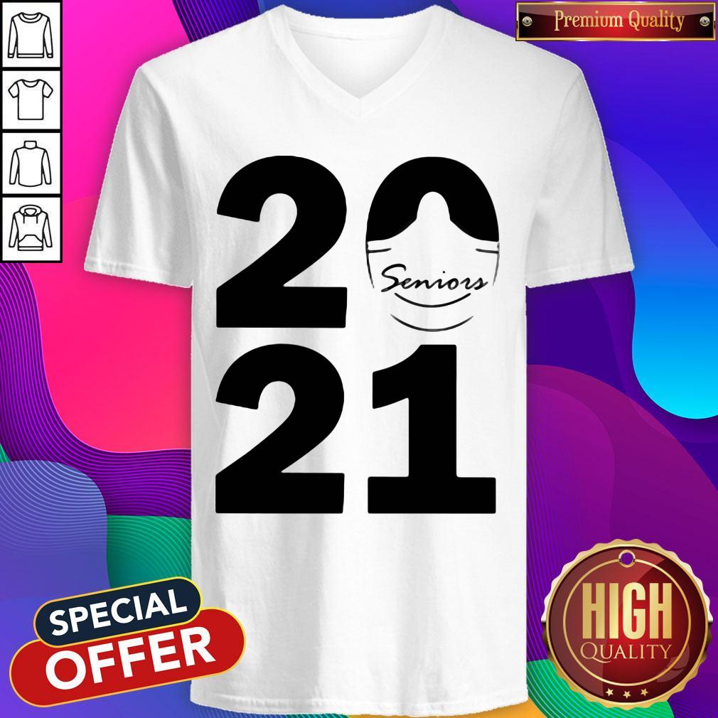 Premium 2021 Seniors Mask Shirt - Image 3
