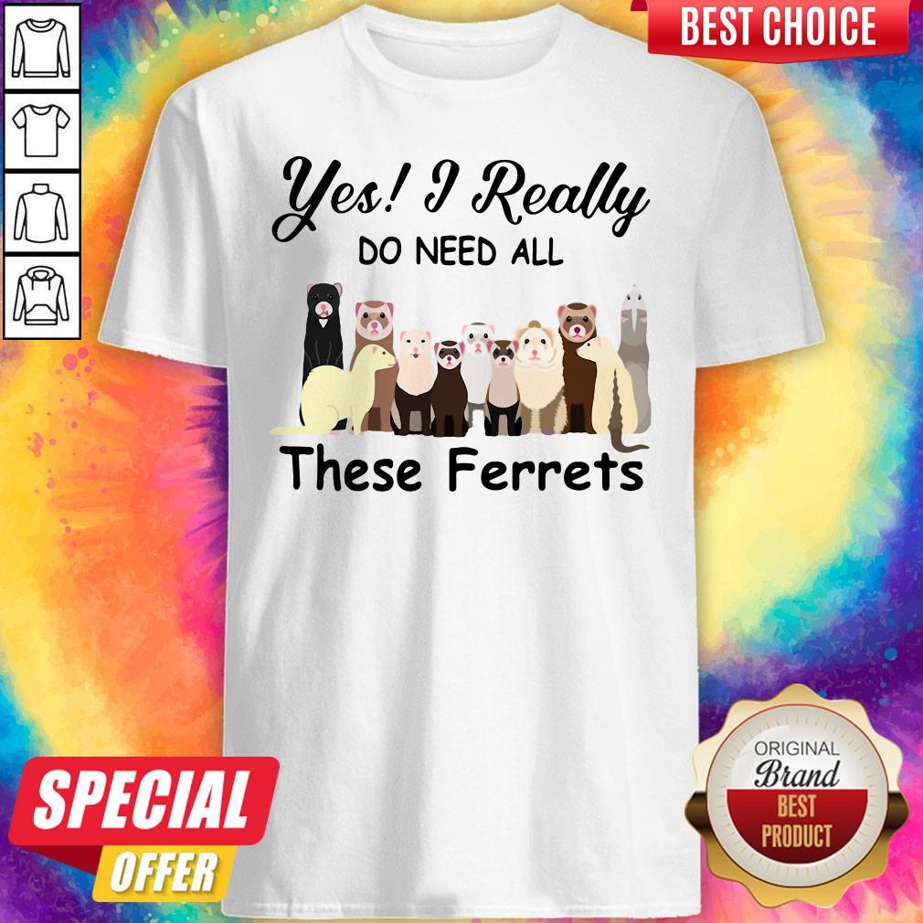 Pretty Yes I Really Do Need All These Ferrets Shirt