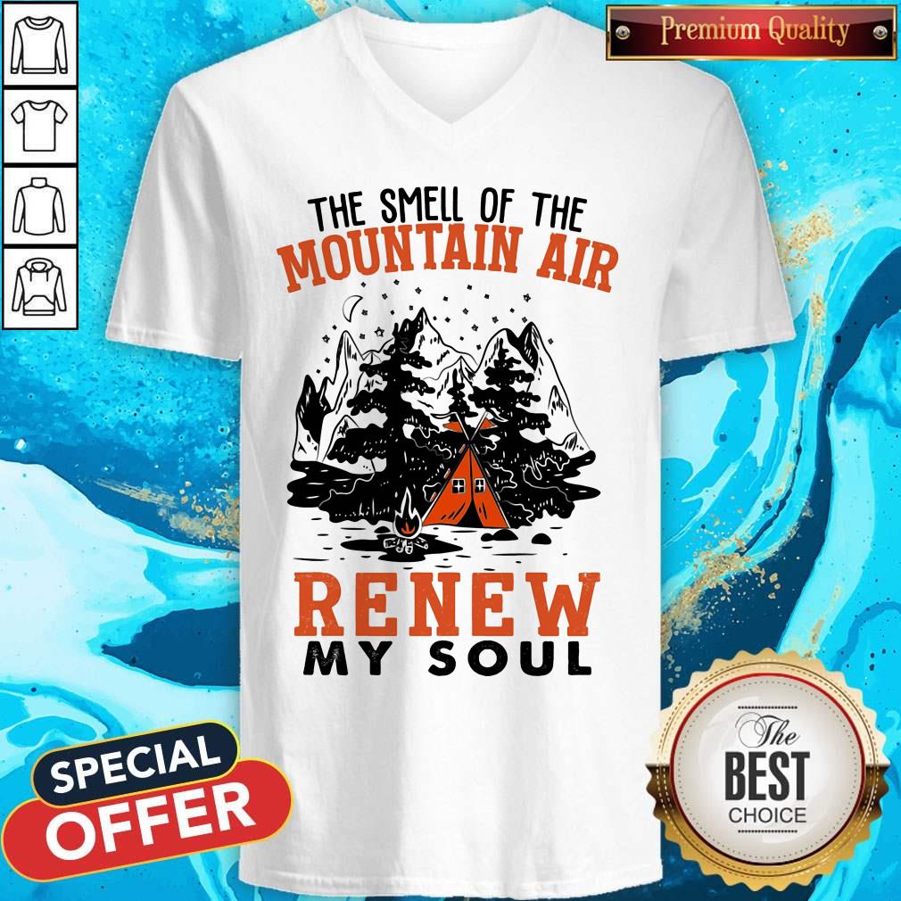 The Smell Of The Mountain Air Renew My Soul Camping Shirt - Image 3