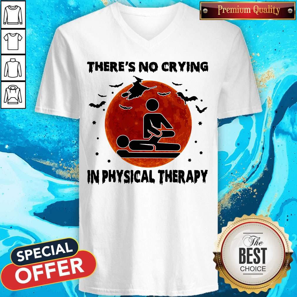 There's No Crying In Physical Therapy Witch Sunset Halloween Shirt - Image 5