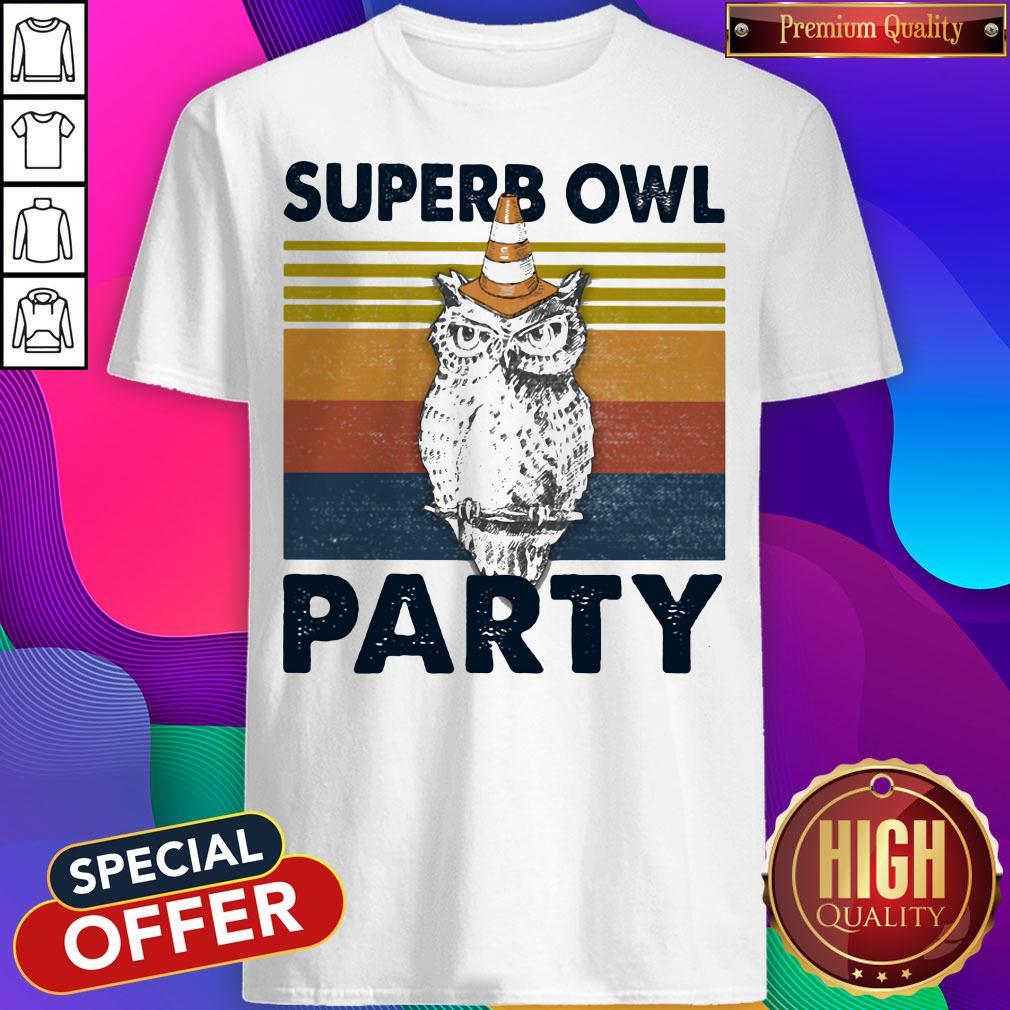 Top Superb Owl Party Vintage Retro Shirt