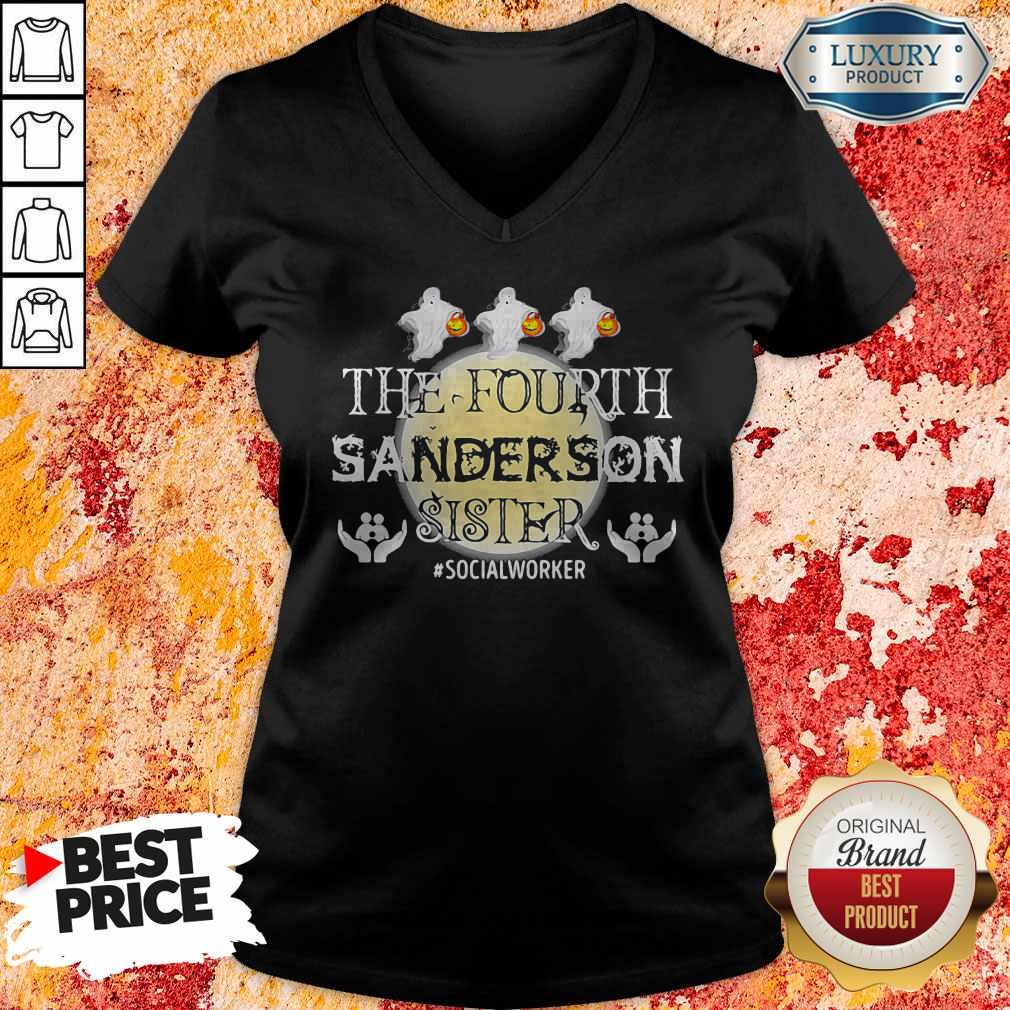 Top The Fourth Sanderson Sister #Socialworker Ghost Moon Shirt - Image 3