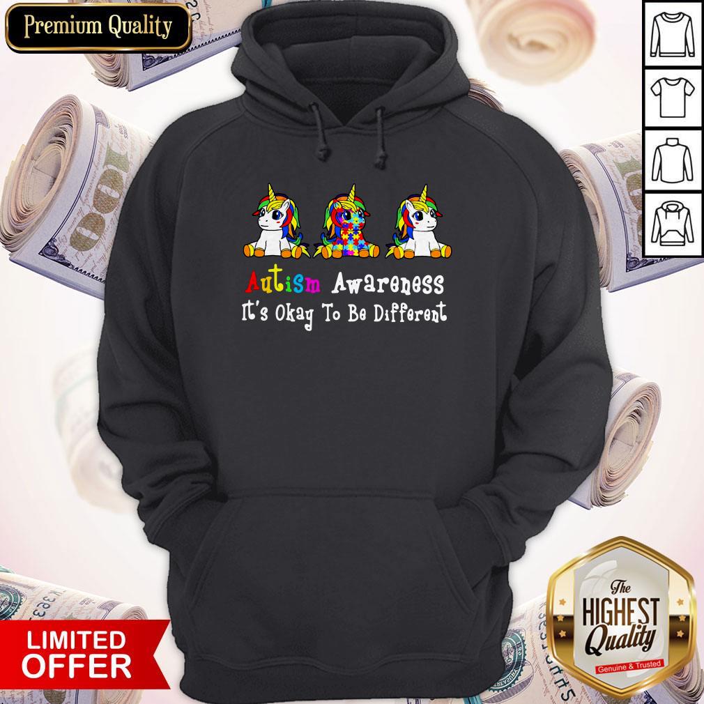 Unicorn Autism Awareness It's Okay To Be Different Shirt - Image 4