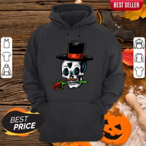 The Man With Rose Sugar Skull Dia De Muertos Day Of Dead Hoodie
