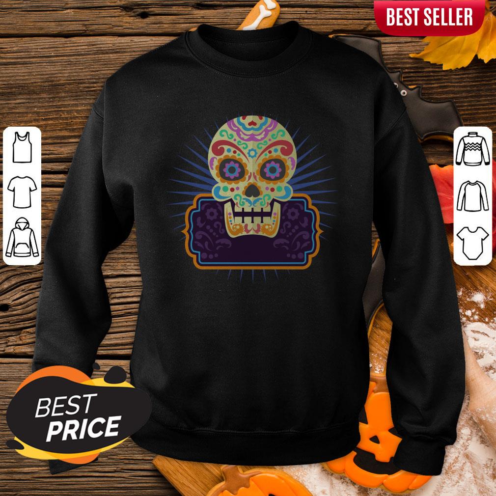 Sugar Skull Day Dead Dia De Los Muertos Vintage Sweatshirt