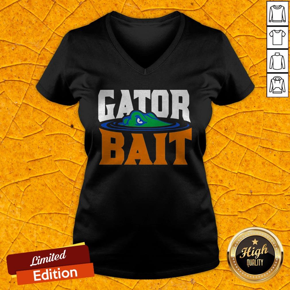 Cute Gator Bait Crocodile V-neck