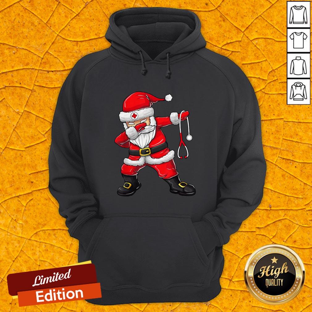 Cute Dabbing Santa Nurse Christmas Unisex Hoodie