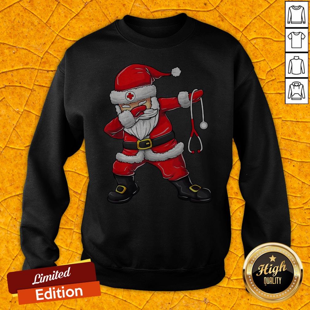 Cute Dabbing Santa Nurse Christmas Unisex Sweatshirt