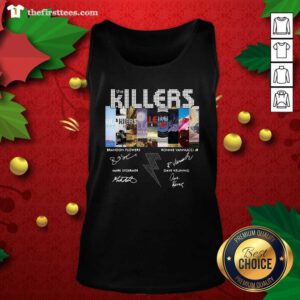 The Killers Band Members Signatures Tank Top - Design by Thefristtees.com